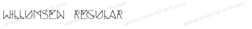Willumsen Regular字体转换
